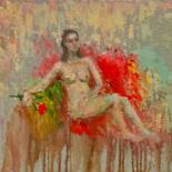 Painting titled "HELENA" by Vera Klimova, Original Artwork, Oil