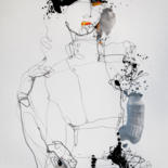 Рисунок под названием "Lady 37" - Viktor Sheleg, Подлинное произведение искусства, Акрил