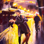 Картина под названием "Moments of happines…" - Виктория Гаман, Подлинное произведение искусства, Пастель