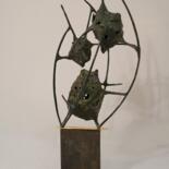 Sculptuur getiteld "knobby composition/…" door Vladimir Fomin, Origineel Kunstwerk, Bronzen