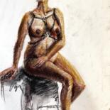 Painting titled "Nude women" by Valentina Moroz, Original Artwork, Pastel