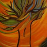 Painting titled "Arbol De Angustia." by Yankuik Itzae, Original Artwork, Oil