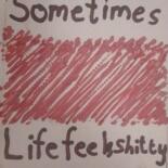 Malerei mit dem Titel "Sometimes life feel…" von Yeshaya Dank, Original-Kunstwerk, Aquarell